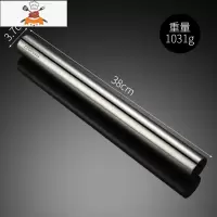  擀面器烘焙工具304不锈钢擀面杖实心擀饺子皮器家用 敬平 中号(38厘米)