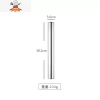 304不锈钢擀面仗擀面器面杖家用擀面棍不粘压面棒 揉面烘焙工具 敬平 通用款 中号 38.2cm擀面杖