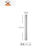 304不锈钢擀面仗擀面器面杖家用擀面棍不粘压面棒 揉面烘焙工具 敬平 通用款 小号 32.2cm擀面杖