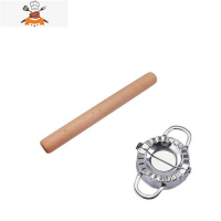 大号擀面杖家用实木大小赶面棍杆杖擀面杖包饺子器擀面棍干面棒 敬平 C70-赠包饺子器长25/粗2.5cm