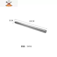  擀面器烘焙工具304不锈钢擀面杖实心擀饺子皮器家用 敬平 小号(30厘米)