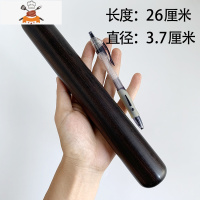 擀面杖捣蒜锤二合一加粗通直擀面棍乌木紫光檀沉水加长砸蒜锤两用 敬平 新款大直径26cm*3.7cm