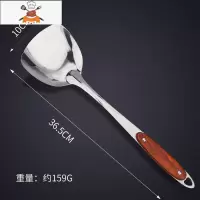 不锈钢加厚汤勺家用炒菜铲子勺子厨房专用铲汤勺大号盛汤长柄厨具 敬平 不锈钢锅铲