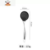 不锈钢硅胶锅铲家用炒菜铲子不粘锅专用铲厨房炒勺可高温煎铲套装 敬平 漏勺