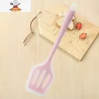 可高温硅胶锅铲套装家用不粘锅专用铲厨具套装炒菜铲子汤勺漏勺 敬平 半透粉 漏铲(长30cm宽8cm)