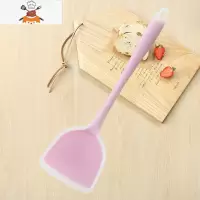 可高温硅胶锅铲套装家用不粘锅专用铲厨具套装炒菜铲子汤勺漏勺 敬平 半透粉 锅铲(长33cm宽10cm)