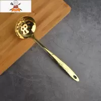 纯铜锅铲套装不粘锅家用厨房用具大全黄铜炒菜铲煎铲漏勺汤勺炊具 敬平 黄铜小号漏勺1把(长26cm)