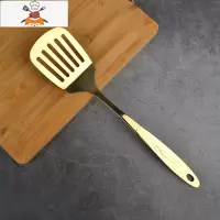 纯铜锅铲套装不粘锅家用厨房用具大全黄铜炒菜铲煎铲漏勺汤勺炊具 敬平 黄铜大号煎铲1把(长35cm)