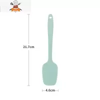 硅胶铲不粘锅专用婴儿辅食炒菜铲子厨具可高温汤勺小油刷锅铲套装 敬平 马卡绿刮勺