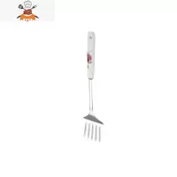 不锈钢厨具锅铲套装厨房漏勺汤勺炒菜铲子家用全套烹饪炊具七件套 敬平 紫玫瑰-煎铲