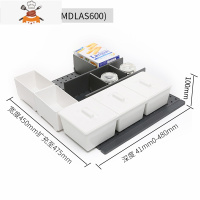 厨房抽屉碗碟架家用餐具碗盘收纳置物架沥水碗柜分隔式放碗架 敬平 中抽600-谷物工具组合餐具架