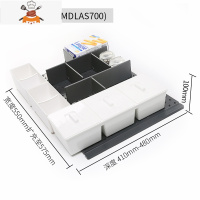 厨房抽屉碗碟架家用餐具碗盘收纳置物架沥水碗柜分隔式放碗架 敬平 中抽700-谷物工具组合餐具架