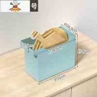 厨柜收纳盒抽屉厨房杂物整理盒厨具锅具置物架收纳筐高窄型储物盒 敬平 中号灰绿厨房收纳盒