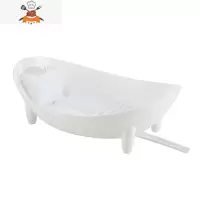 碗架沥水篮塑料家用沥水碗盘筷子厨房台面收纳篮放碗筷餐具置物架 敬平 白色餐具架
