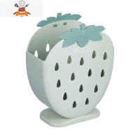 网红款筷子笼家用筷子篓置物架托沥水快桶筷筒厨房餐具勺子收纳盒 敬平 草莓款筷子笼(淡绿色)餐具架