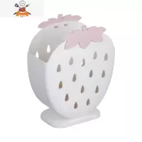 网红款筷子笼家用筷子篓置物架托沥水快桶筷筒厨房餐具勺子收纳盒 敬平 草莓款筷子笼(白色)餐具架