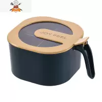 调料盒四格一体套装厨房用品收纳家用调味品瓶装味精的盐罐糖罐子 敬平 蓝色厨房收纳盒