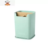 筷子筒家用台面沥水架筷筒厨房多功能餐具勺子收纳架置物架筷子篓 敬平 筷子笼/嫩绿色餐具架