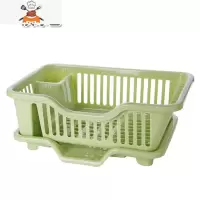 厨房碗架碗筷餐具沥水收纳架子家用用品大全塑料台面落地置物架 敬平 淡绿色餐具架
