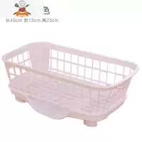厨房碗柜塑料沥水碗架带盖碗筷餐具收纳盒放碗碟架滴水碗盘置物架 敬平 基础款白色餐具架