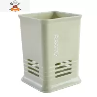 筷子筒带刀架笼子沥水置物架托家用筷笼筷筒厨房餐具勺子收纳盒 敬平 抹茶绿单格餐具架