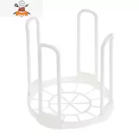 可伸缩放子厨房置物架沥水架塑料家用餐具简易碗碟收纳架 敬平 白色(简易款 1个)碗口12cm以内餐具架