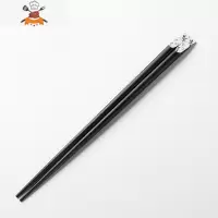 日式情侣筷子创意 铁木筷子单人装一人一色家用个性木质餐具 敬平 铁木尖头筷子[蜻蜓]