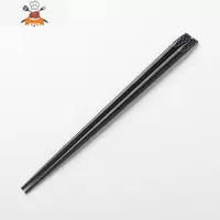 日式情侣筷子创意 铁木筷子单人装一人一色家用个性木质餐具 敬平 铁木尖头筷子[星空]