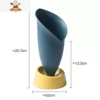 厨房筷子置物架筷篓筷筒沥水收纳盒塑料放餐具篓桶装快子勺子 敬平 蓝色餐具架