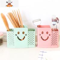 带盖防尘收纳盒塑料筷子筒厨房餐具收纳架沥水筷子笼勺子置物架 敬平 [薄款无盖筷子笼]双格1个餐具架