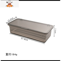 筷子筒筷笼餐具收纳盒厨房家用多功能沥水防尘带盖置物架勺筷子篓 敬平 灰色筷子收纳盒餐具架