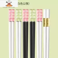 筷子琥珀樱花合金筷个性防滑日式筷子家用可高温创意网红 敬平 24cm—樱花萌兔款(5双装)送公筷[混色]