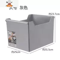 厨房橱柜收纳盒办公室器文件带轮收纳筐置物架桌面整理盒储物盒 敬平 北欧风大号灰色厨房收纳盒