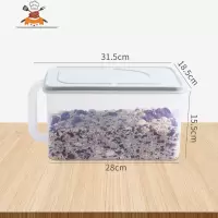 带盖塑料保鲜盒冰箱专用水果盒子透明密封盒厨房蔬菜收纳盒 敬平 小号浅绿厨房收纳盒