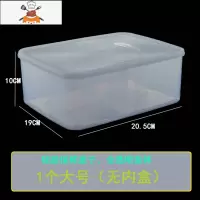 冰柜冰箱收纳盒厨房整理盒器蔬菜冷冻保鲜盒食品级家用专用装肉 敬平 1个大号(无内盒)厨房收纳盒