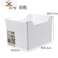 厨房橱柜收纳盒办公室器文件带轮收纳筐置物架桌面整理盒储物盒 敬平 北欧风大号白色厨房收纳盒