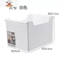 厨房橱柜收纳盒办公室器文件带轮收纳筐置物架桌面整理盒储物盒 敬平 北欧风大号白色厨房收纳盒