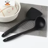 敬平硅胶锅铲 不粘锅专用 炒菜铲子汤勺2件套不伤锅炒勺耐热家用厨具