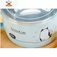 敬平不锈钢家用宝宝儿童小学生带盖碗饭盒喝汤早餐饭碗便当盒餐具餐盒