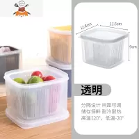 敬平分格葱花保鲜盒厨房冰箱专用水果蔬菜盒子沥水葱姜蒜收纳盒葱盒