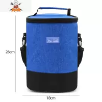 敬平铝箔加厚饭盒袋手提包圆形上班族布袋子保温带饭便当学生餐包手拎