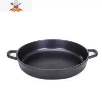 敬平生煎锅煎饺锅商用40CM不粘锅家用电磁炉燃气灶通用双耳大号平底锅