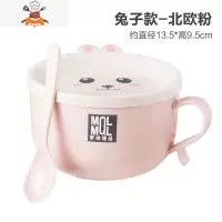 敬平不锈钢泡面碗带盖学生饭盒单个少女心便当可爱宿舍方便面碗筷套装