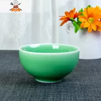 敬平青瓷家用中式吃饭碗创意餐具小号单个稀饭碗过年陶瓷厚米饭碗