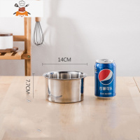 敬平 304带盖不锈钢调料罐 调味缸 味盅 圆形加厚厨房调料盆油盆