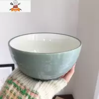 敬平ins风韩式大容量泡面陶瓷碗简约纯色早餐碗家用米饭碗汤碗沙拉碗