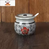 敬平日式陶瓷油泼辣子罐调味罐陶瓷商用猪油罐热油辣椒罐辣椒油罐家用