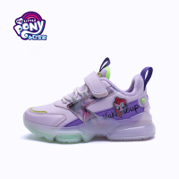 小马宝莉女童运动鞋防水革面2020冬季新款加绒果冻底儿童老爹鞋女