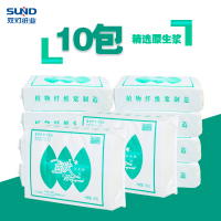 蓝欣平板卫生纸450克10包加厚优质双灯厕纸刀切纸整箱批纸家用实惠装