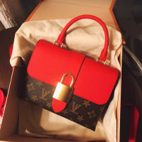 ITSK女包2020春夏新款欧美时尚印花拼色邮差包老花锁头包休闲单肩斜挎包小ck手提包